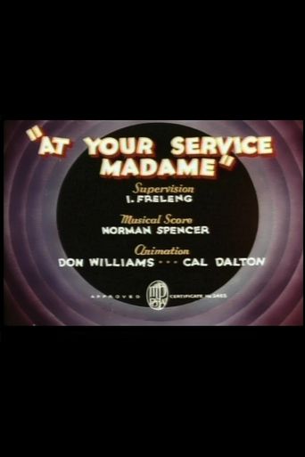  At Your Service Madame Poster