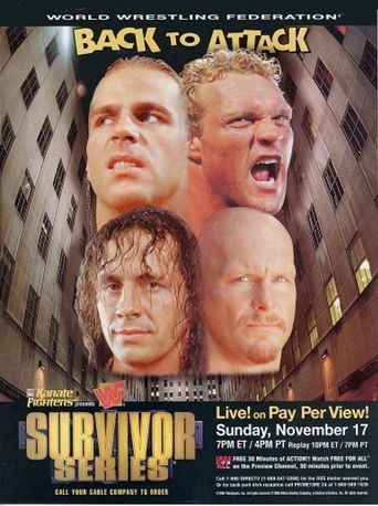  WWE Survivor Series 1996 Poster