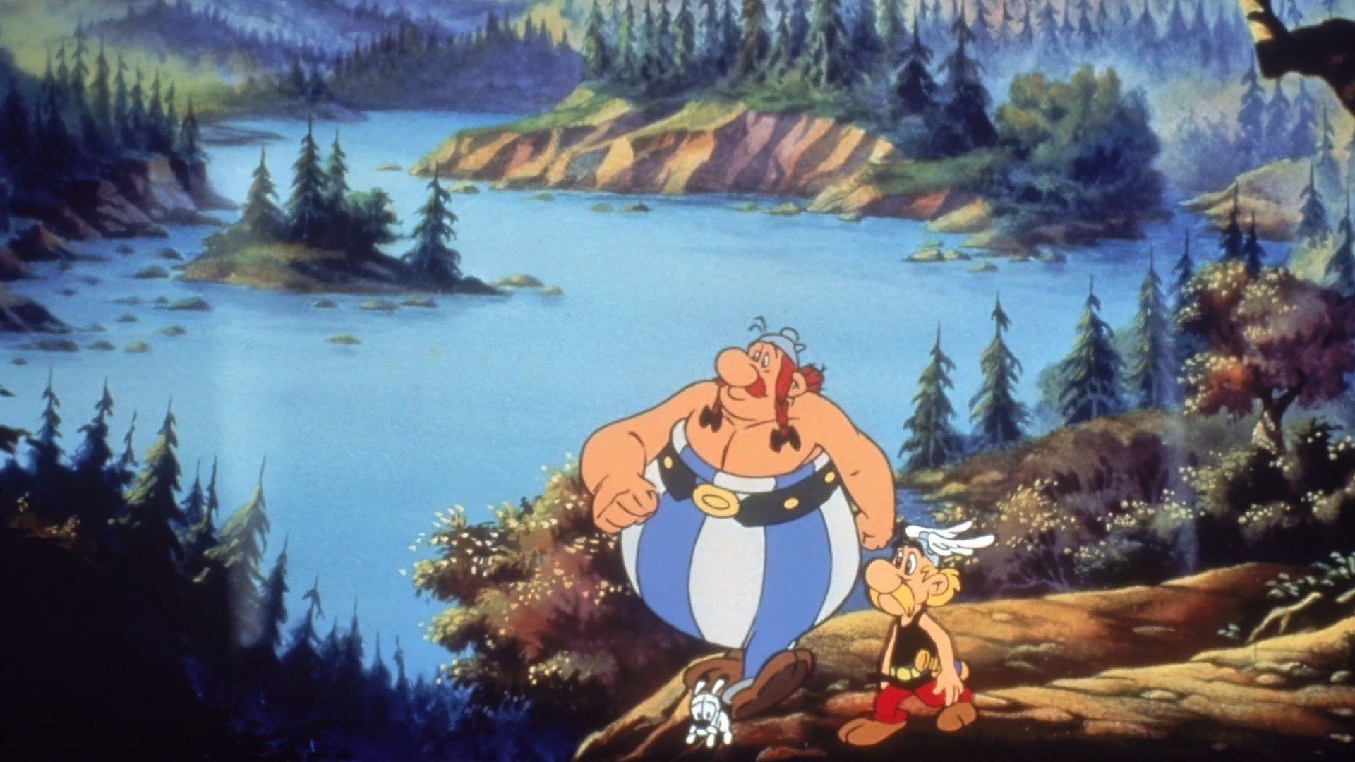 Asterix in America Backdrop