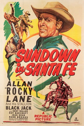  Sundown in Santa Fe Poster