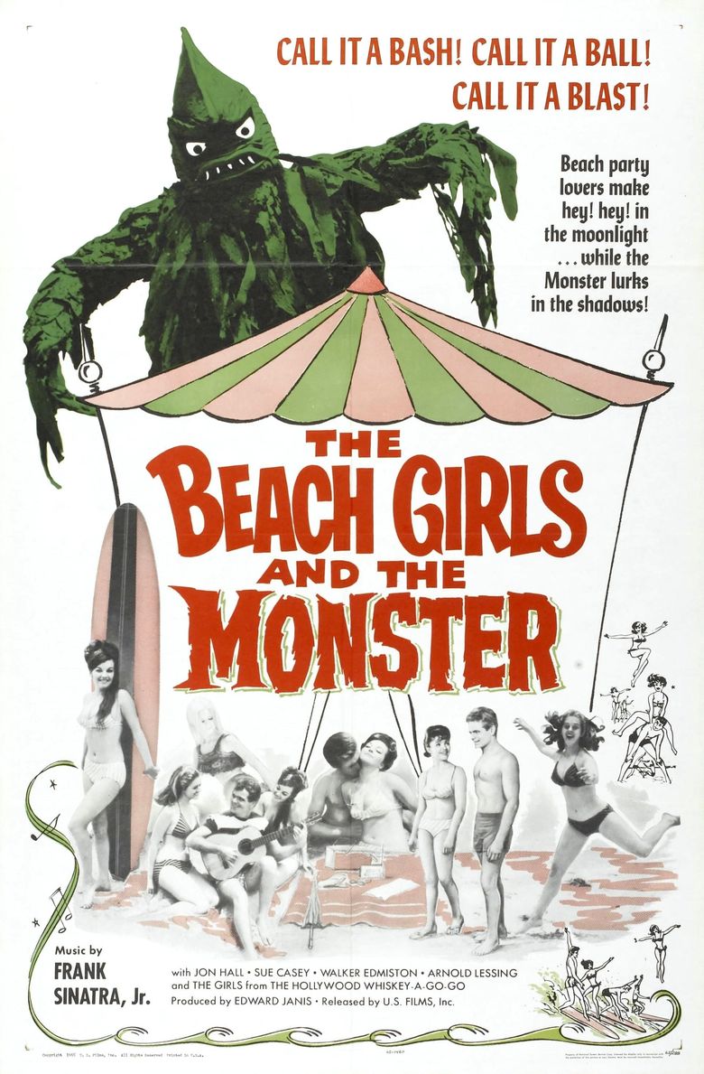 The Beach Girls and the Monster Poster