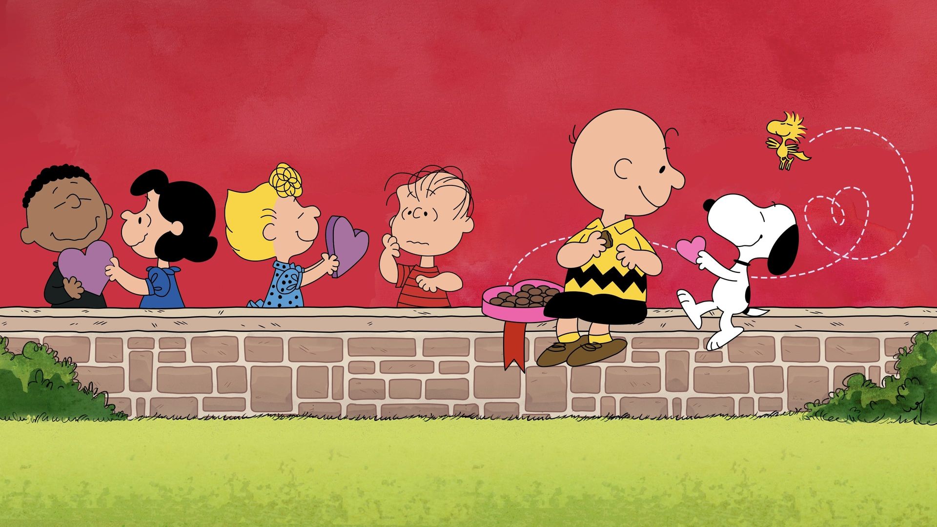 Be My Valentine, Charlie Brown Backdrop