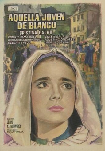Aquella joven de blanco Poster