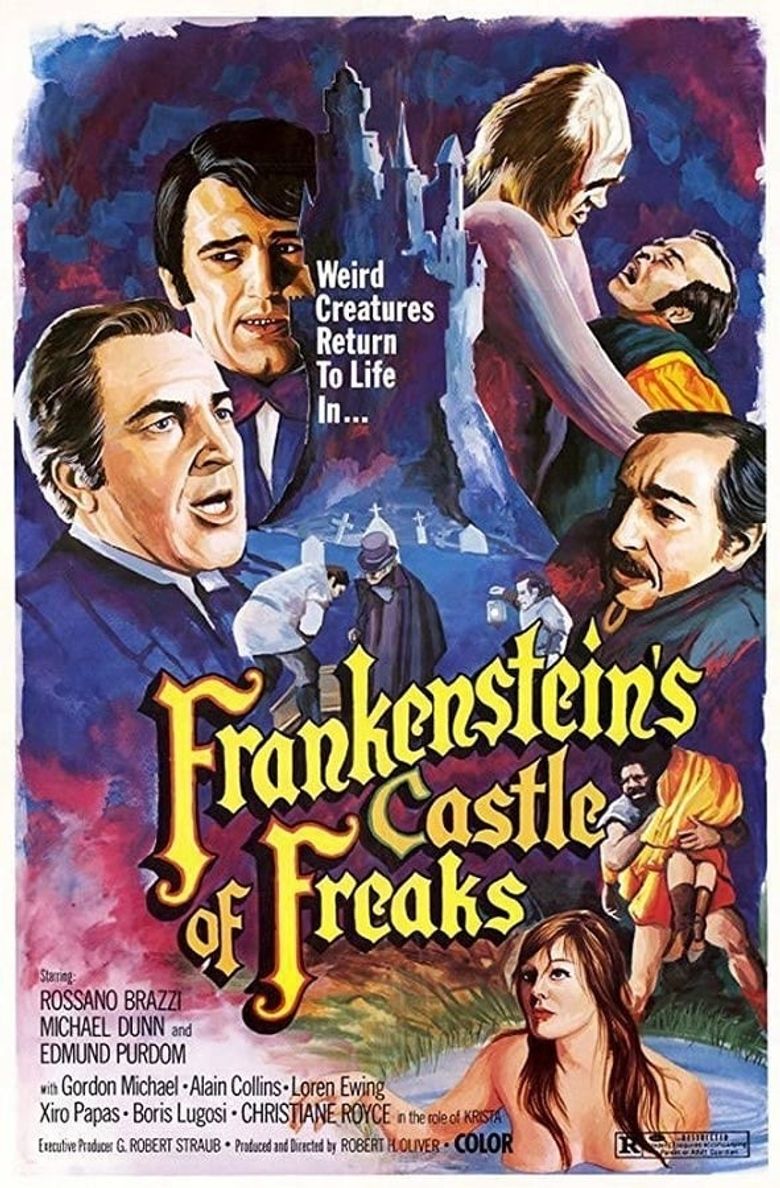 Frankenstein's Castle of Freaks Poster
