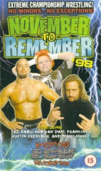  ECW November to Remember '98 Poster