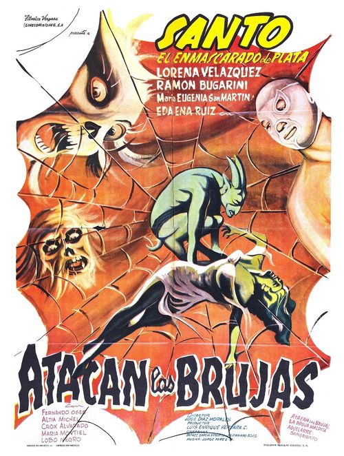 Santo Attacks the Witches Poster