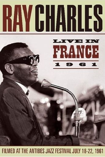  Ray Charles Live in Antibes, France 1961 Poster