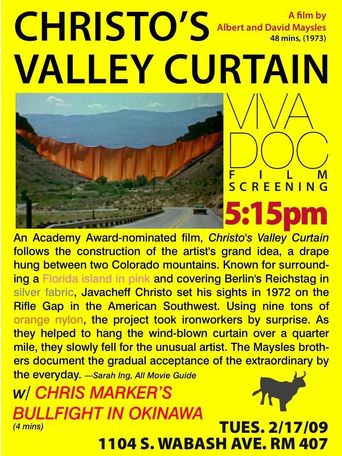  Christo's Valley Curtain Poster