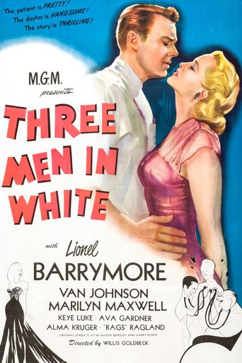  3 Men in White Poster