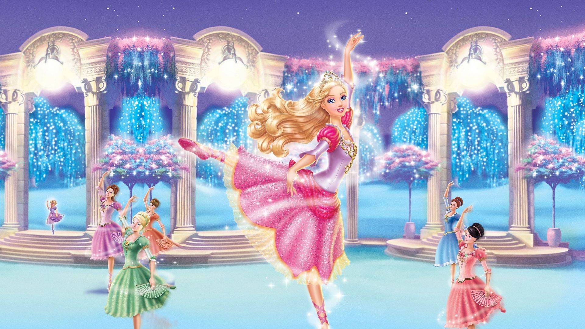 Barbie in the 12 Dancing Princesses Backdrop