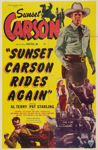  Sunset Carson Rides Again Poster