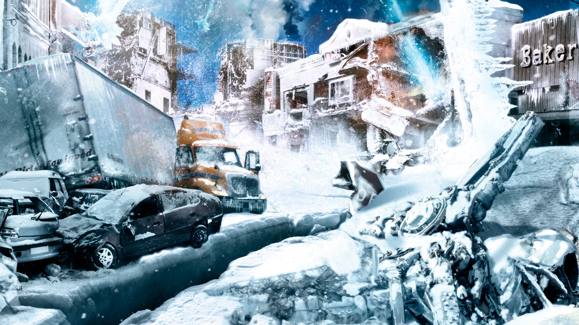 Christmas Icetastrophe Backdrop