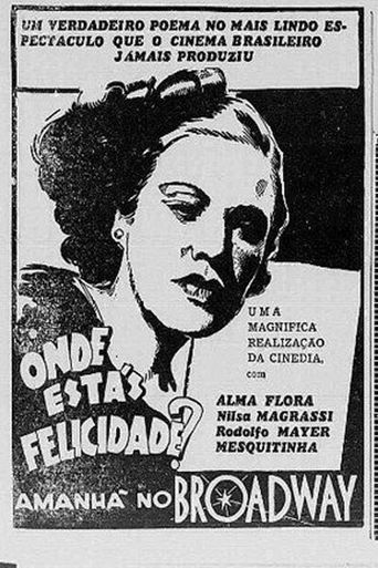 Onde Estás, Felicidade? Poster