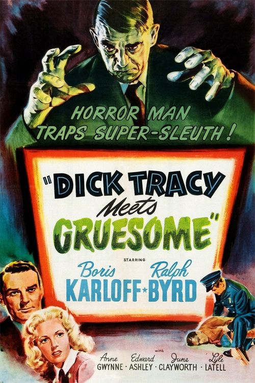Dick Tracy Meets Gruesome Poster