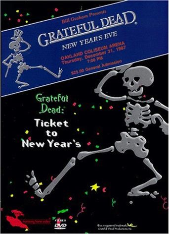  Grateful Dead: Ticket to New Year's Eve Concert Poster