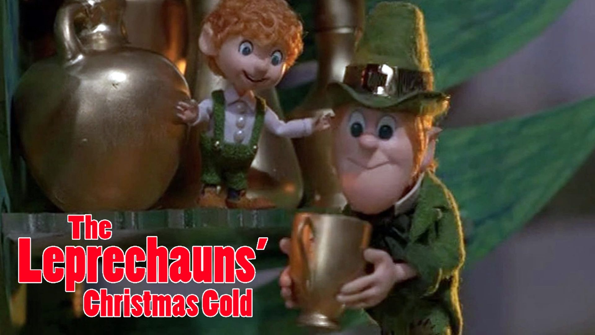 The Leprechauns' Christmas Gold Backdrop