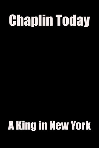  Chaplin Today: A King in New York Poster