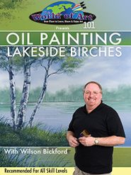  The World of Art Presents: Oil Painting - Lakeside Birches Poster
