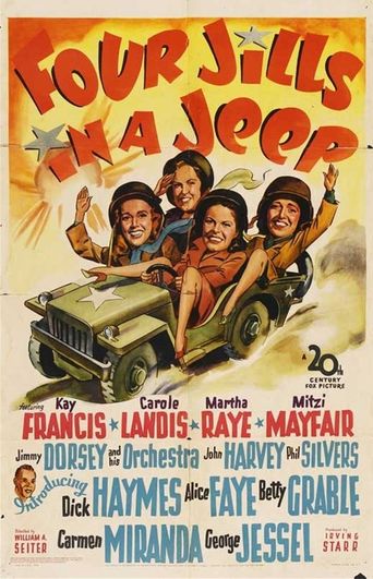  Four Jills in a Jeep Poster