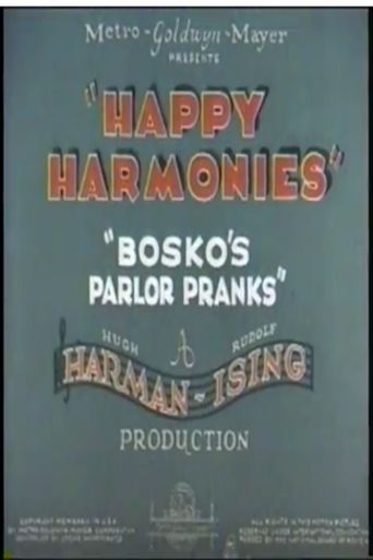  Bosko's Parlor Pranks Poster