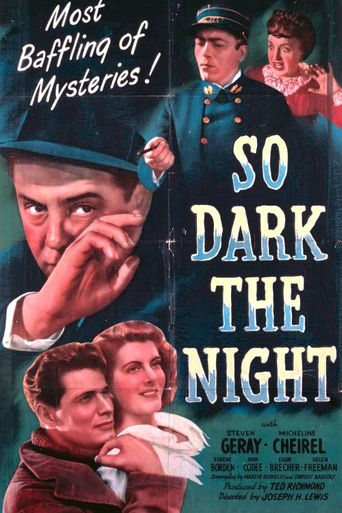  So Dark the Night Poster