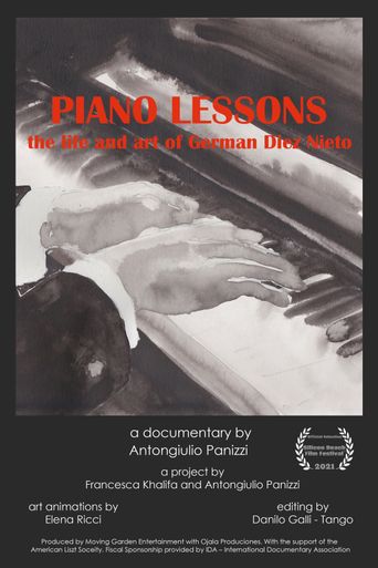  Piano Lessons the Life and Art of German Diez Nieto Poster