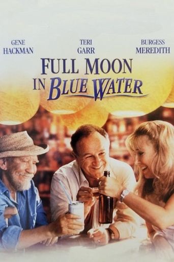  Full Moon in Blue Water Poster