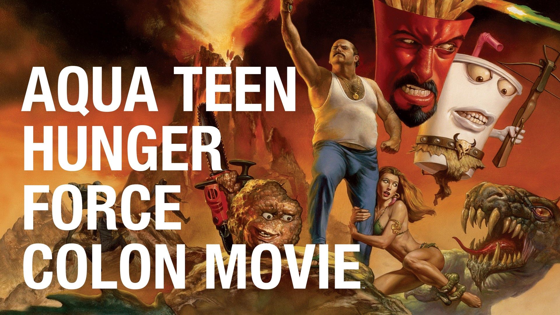 Aqua Teen Hunger Force Colon Movie Film for Theaters Backdrop