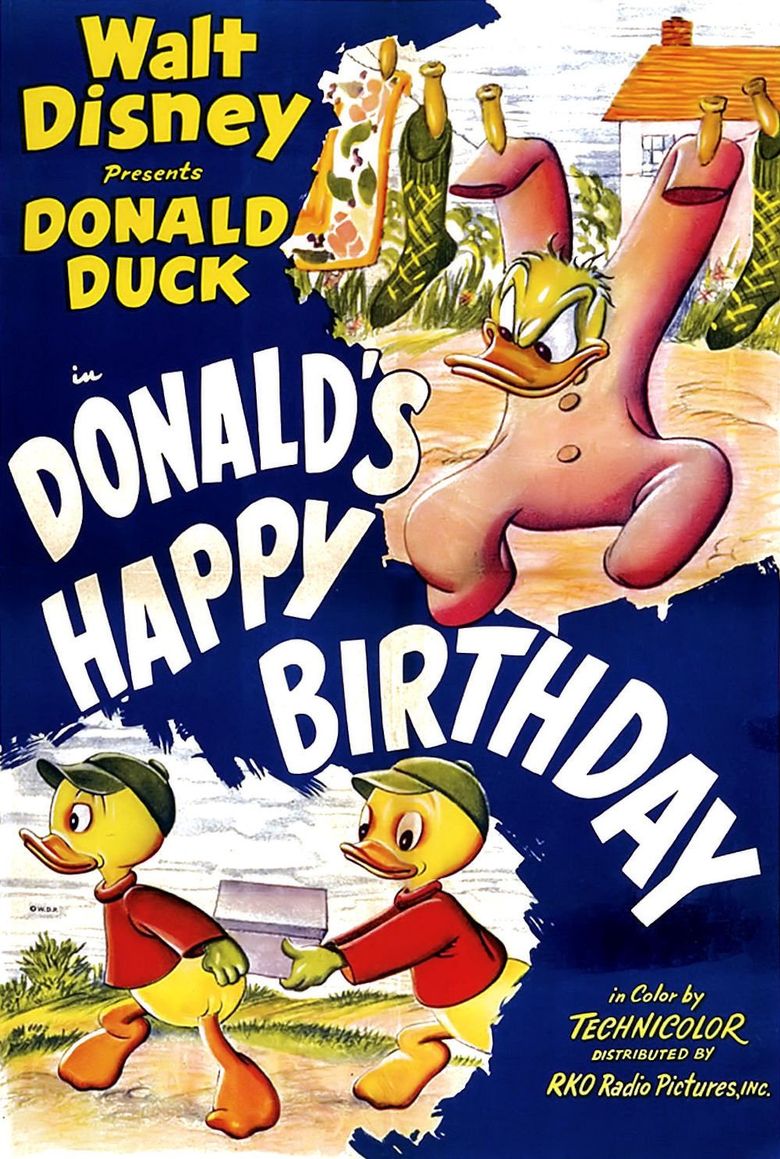 Donald's Happy Birthday Poster