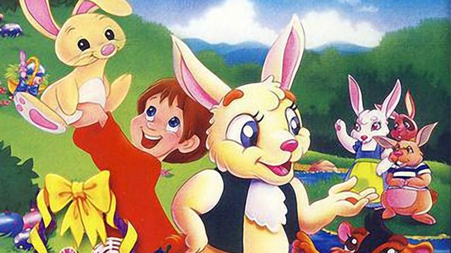 Happy, the Littlest Bunny Backdrop