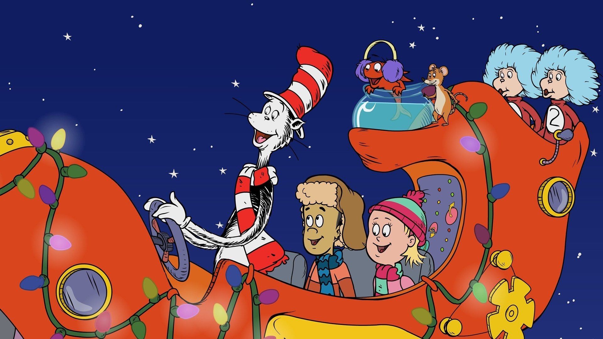 The Cat in the Hat Knows a Lot About Christmas! Backdrop