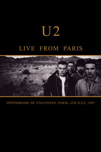  U2 Live from Paris Poster
