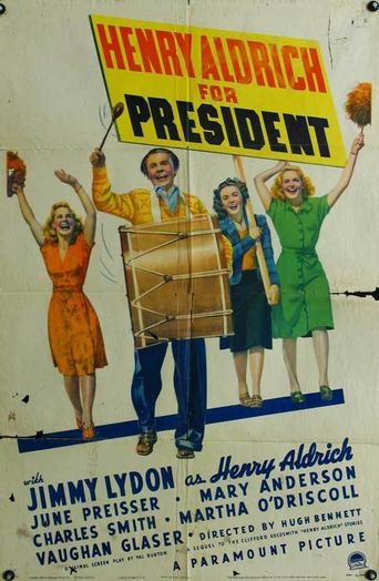  Henry Aldrich for President Poster