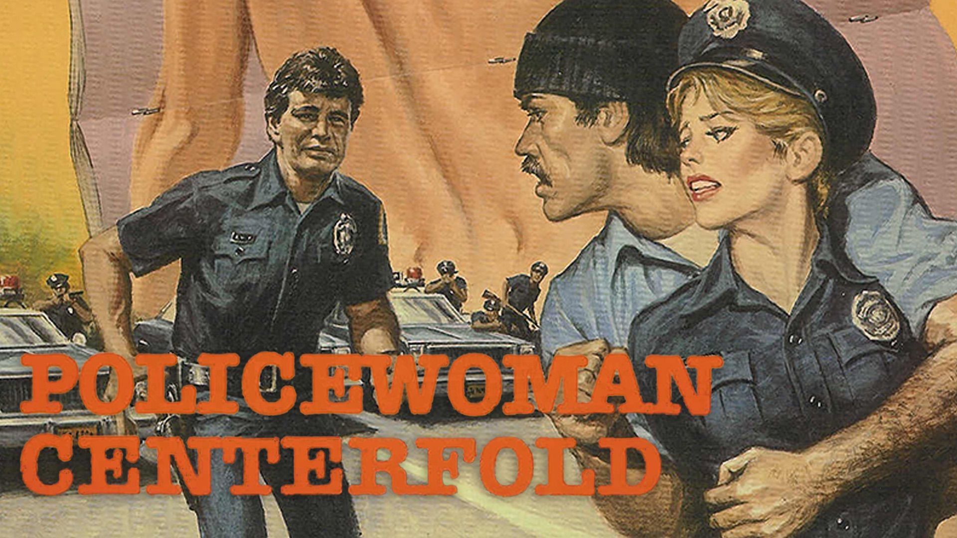 Policewoman Centerfold Backdrop