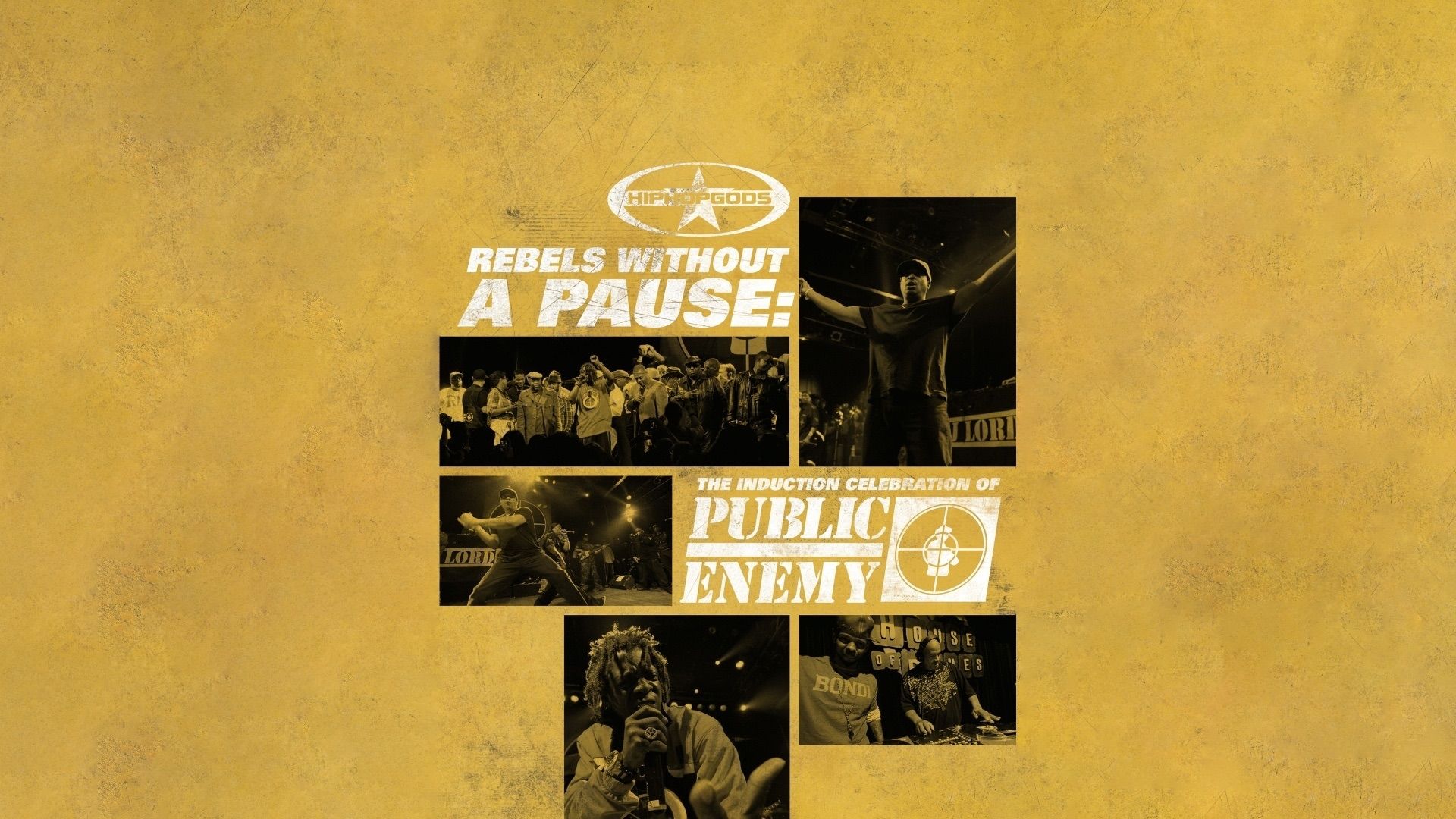 Rebels Without a Pause: The Induction Celebration of Public Enemy Backdrop