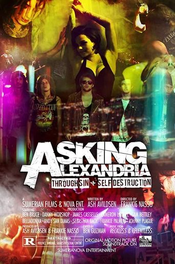  Asking Alexandria: Through Sin + Self Destruction Poster