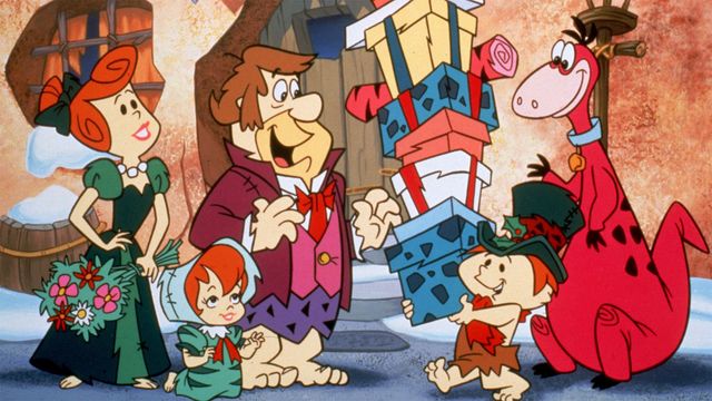 A Flintstones Christmas Carol Backdrop