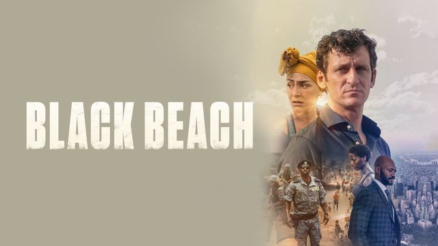 Black Beach Backdrop