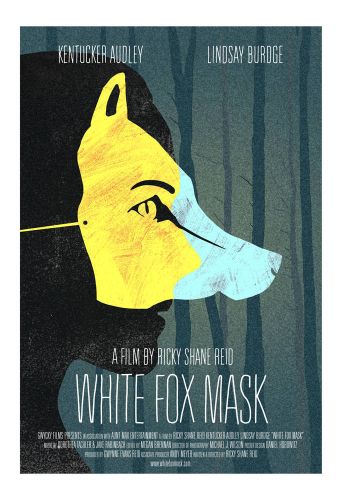  White Fox Mask Poster