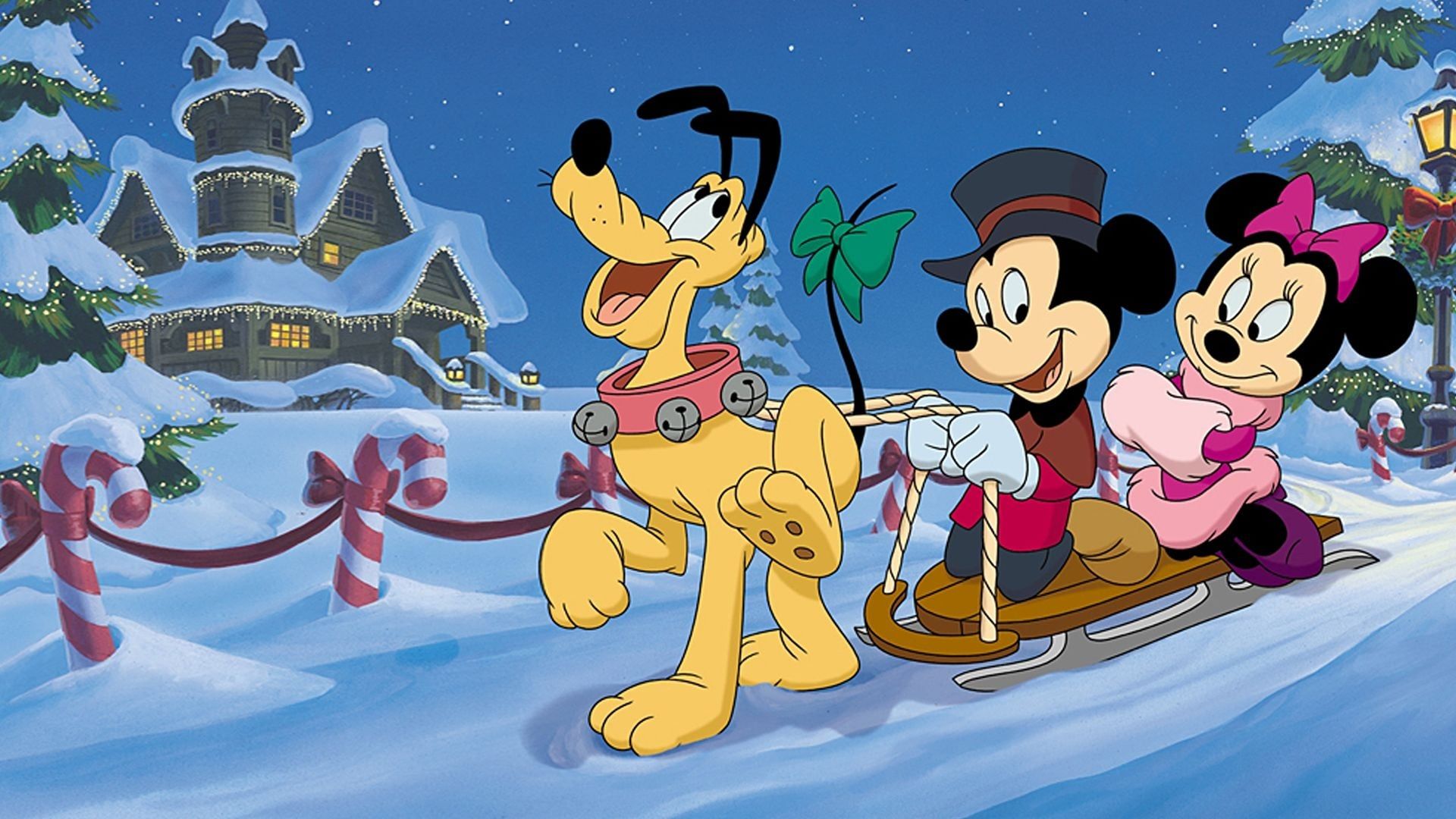 Mickey's Once Upon a Christmas Backdrop