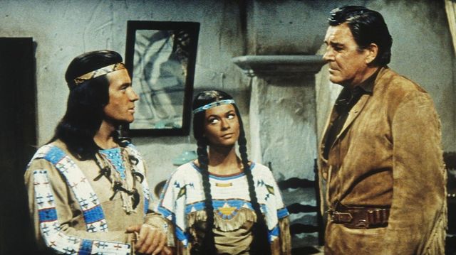 Winnetou und sein Freund Old Firehand Backdrop