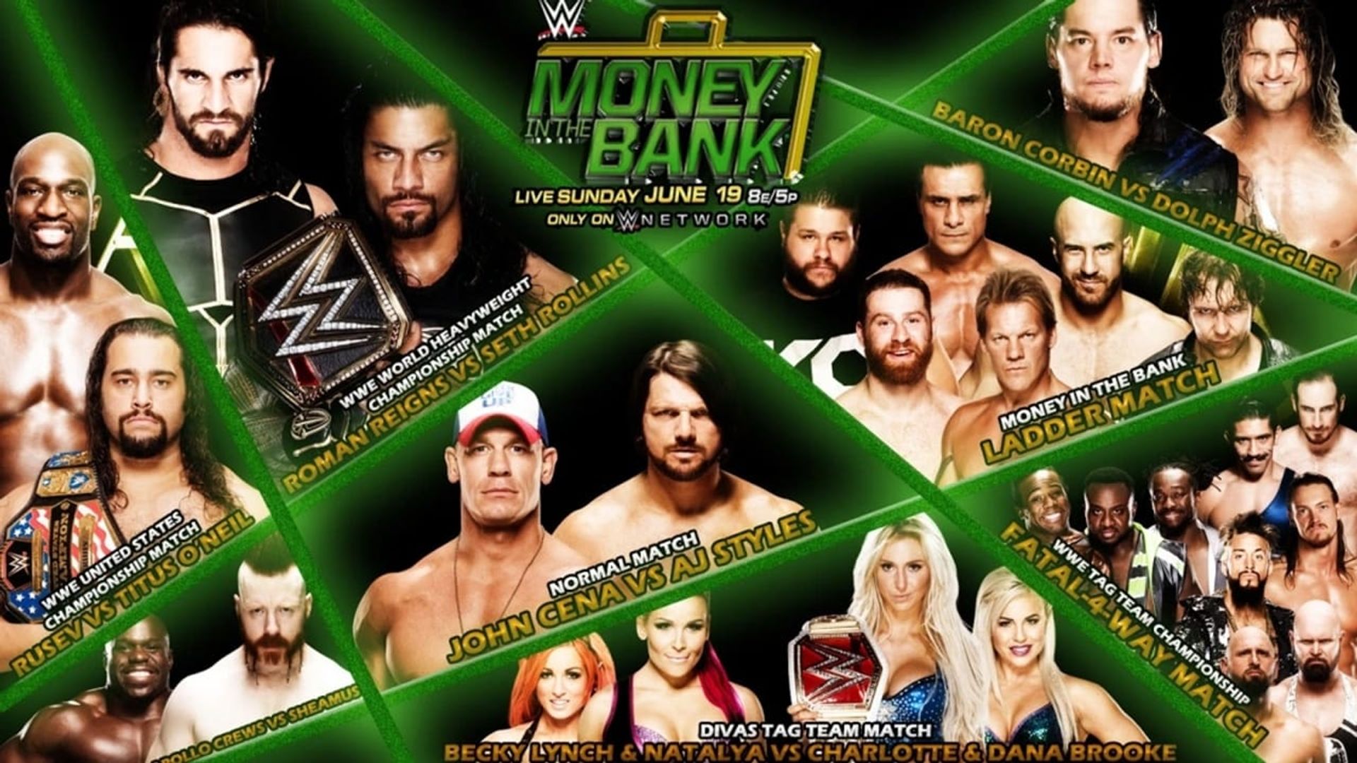 WWE Money in the Bank 2016 Backdrop