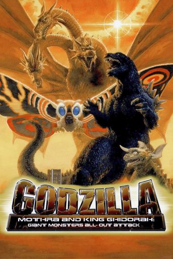  Godzilla, Mothra and King Ghidorah: Giant Monsters All-Out Attack Poster