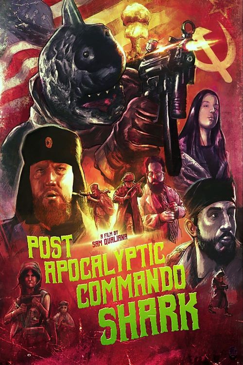 Post Apocalyptic Commando Shark Poster