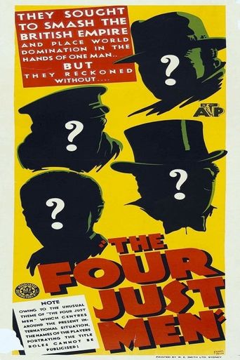  The Four Just Men Poster