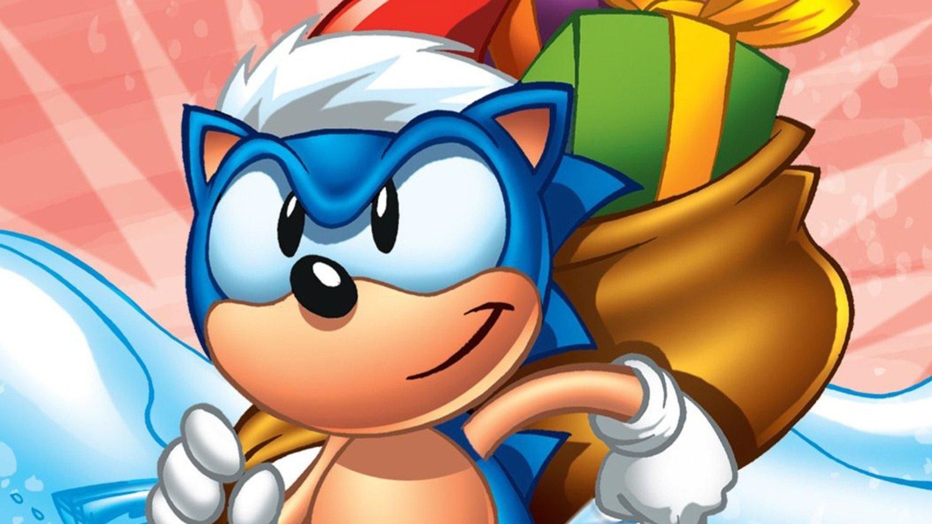 Sonic: Christmas Blast Backdrop
