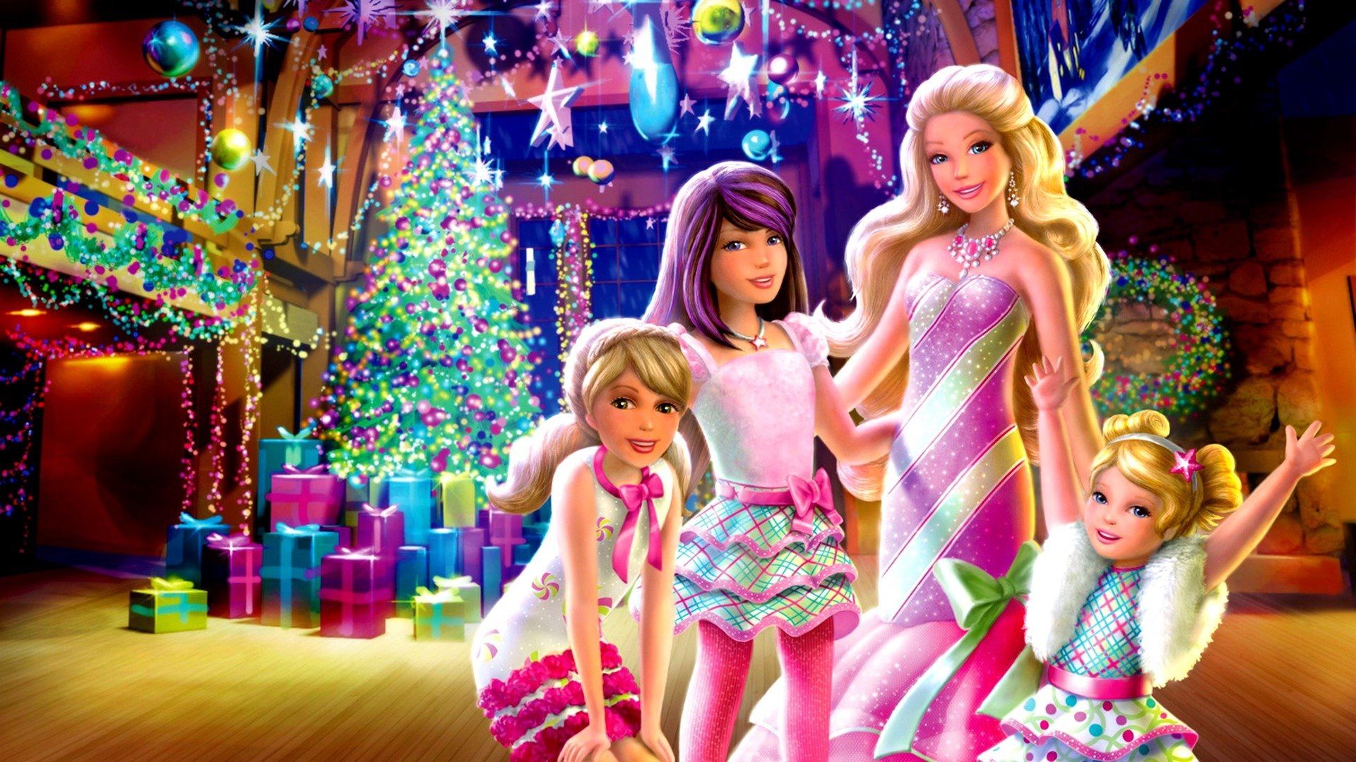 Barbie: A Perfect Christmas Backdrop