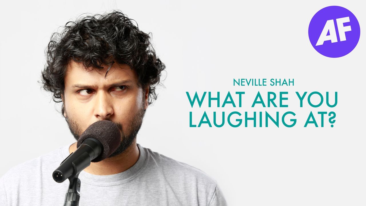 Neville Shah: What Are You Laughing At? Backdrop