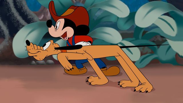 Mickey Down Under Backdrop