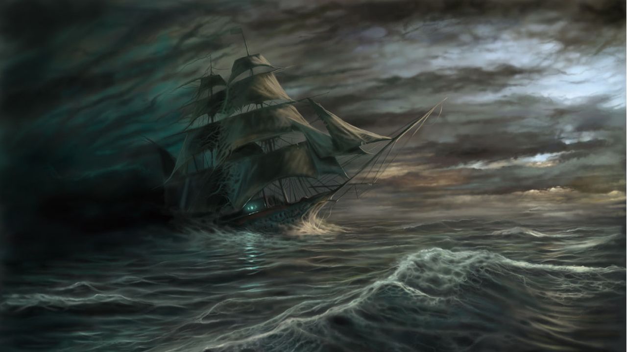 Ghost Ship Backdrop